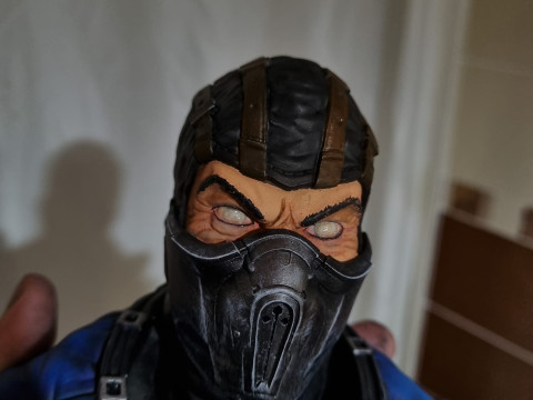 Sub-Zero bust 1 in Mortal Kombat for 3D printing STL Modèles 3D en vedette