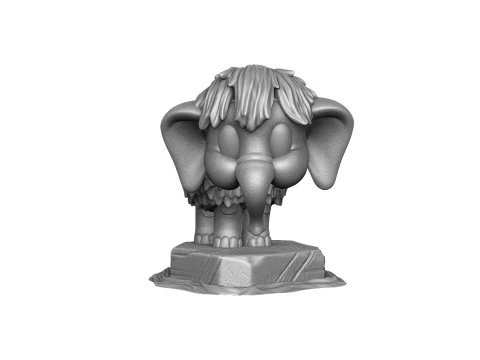 Baby mammoth 4 options for 3D printing STL 3D Print Model