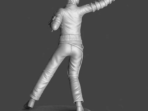 Michael Jackson full length for 3D printing STL 3D Print Model