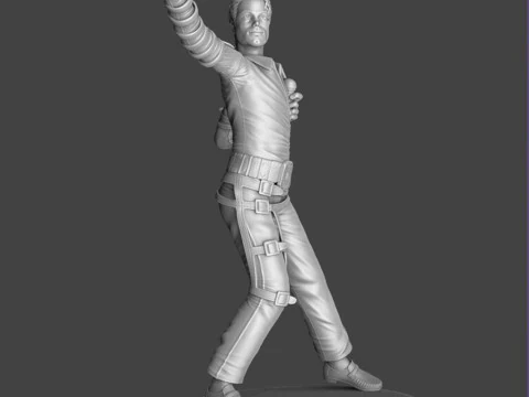 Michael Jackson full length for 3D printing STL 3D Print Model