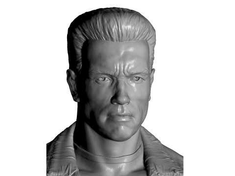Arnold Schwarzenegger BUST for 3D printing STL 3Dプリントモデル