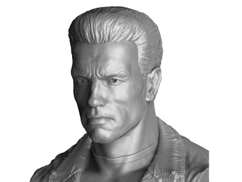 Arnold Schwarzenegger BUST for 3D printing STL 3Dプリントモデル