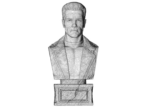 Arnold Schwarzenegger BUST for 3D printing STL 3Dプリントモデル