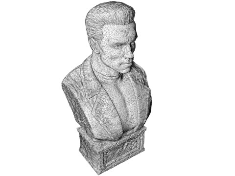 Arnold Schwarzenegger BUST for 3D printing STL 3Dプリントモデル
