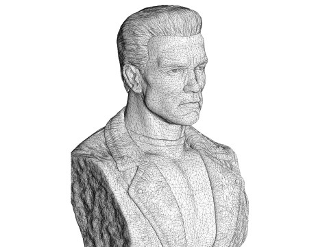 Arnold Schwarzenegger BUST for 3D printing STL 3Dプリントモデル