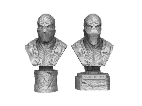 BUSTS SET OF 9 CHARACTERS for 3D printing STL 3D Print Model