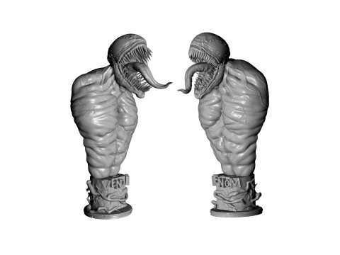 BUSTS SET OF 9 CHARACTERS for 3D printing STL 3D Print Model