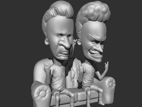 BEAVIS AND BUTT-HEAD FOR 3D PRINT STL 3D Print Model