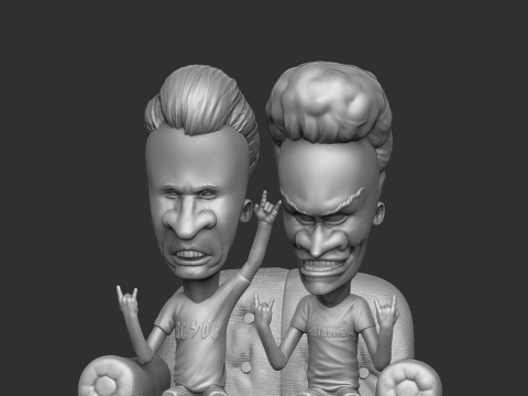BEAVIS AND BUTT-HEAD FOR 3D PRINT STL Modelo de Impressão 3D
