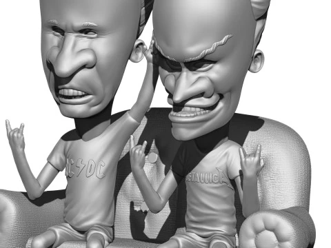BEAVIS AND BUTT-HEAD FOR 3D PRINT STL 3D Print Model