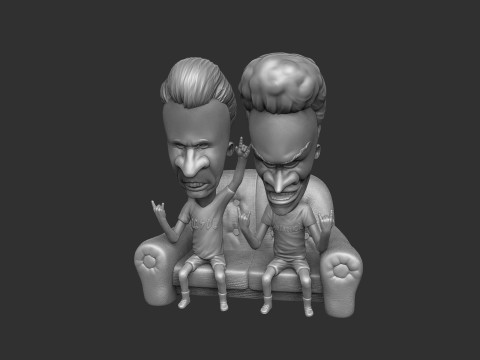 BEAVIS AND BUTT-HEAD FOR 3D PRINT STL Modelo de Impressão 3D