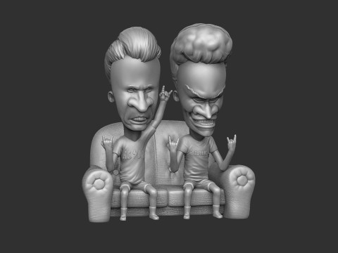 BEAVIS AND BUTT-HEAD FOR 3D PRINT STL Modelo de Impressão 3D
