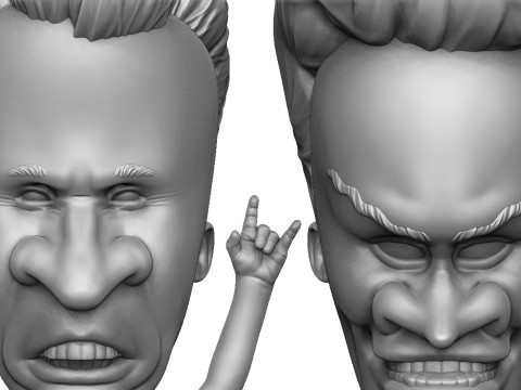 BEAVIS AND BUTT-HEAD FOR 3D PRINT STL Modelo de Impressão 3D