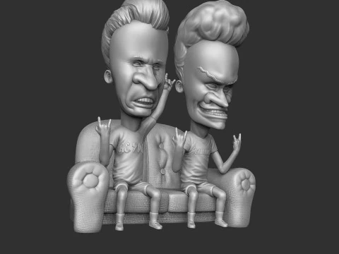 BEAVIS AND BUTT-HEAD FOR 3D PRINT STL 3D Print Model