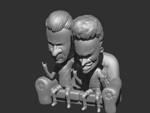 BEAVIS AND BUTT-HEAD FOR 3D PRINT STL Modelo de Impressão 3D