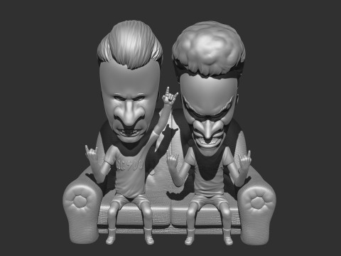 BEAVIS AND BUTT-HEAD FOR 3D PRINT STL Modelo de Impressão 3D
