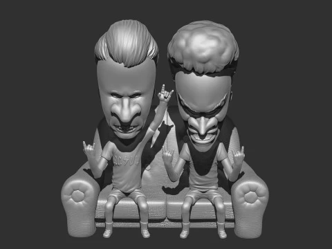 BEAVIS AND BUTT-HEAD FOR 3D PRINT STL 3D Print Model