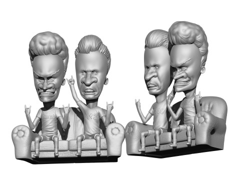 BEAVIS AND BUTT-HEAD FOR 3D PRINT STL Modelo de Impressão 3D