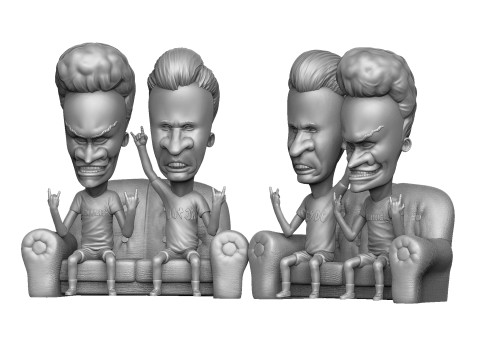BEAVIS AND BUTT-HEAD FOR 3D PRINT STL Modelo de Impressão 3D