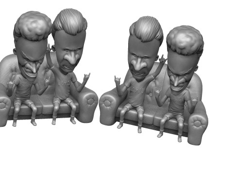 BEAVIS AND BUTT-HEAD FOR 3D PRINT STL Modelo de Impressão 3D