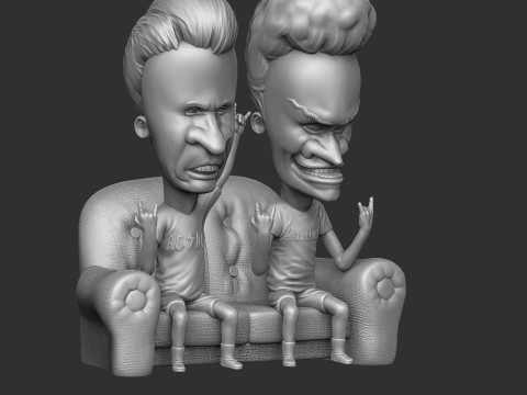 BEAVIS AND BUTT-HEAD FOR 3D PRINT STL Modelo de Impressão 3D