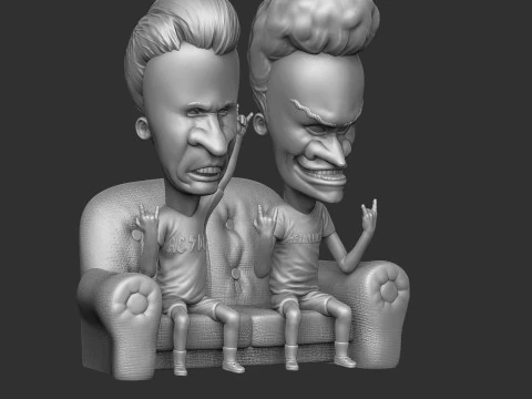 BEAVIS AND BUTT-HEAD FOR 3D PRINT STL 3D Print Model