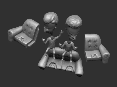 BEAVIS AND BUTT-HEAD FOR 3D PRINT STL 3D Print Model