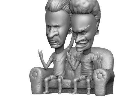 BEAVIS AND BUTT-HEAD FOR 3D PRINT STL Modelo de Impressão 3D