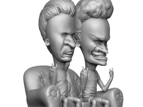 BEAVIS AND BUTT-HEAD FOR 3D PRINT STL 3D Print Model