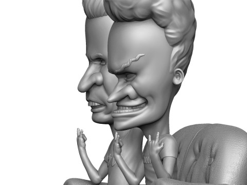 BEAVIS AND BUTT-HEAD FOR 3D PRINT STL Modelo de Impressão 3D