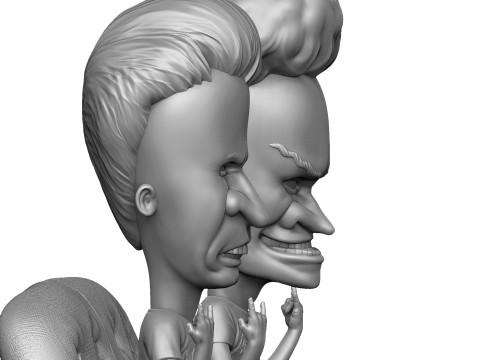 BEAVIS AND BUTT-HEAD FOR 3D PRINT STL Modelo de Impressão 3D