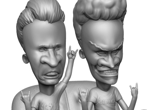 BEAVIS AND BUTT-HEAD FOR 3D PRINT STL Modelo de Impressão 3D