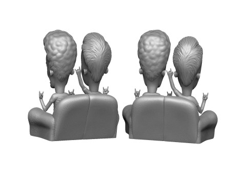 BEAVIS AND BUTT-HEAD FOR 3D PRINT STL 3D Print Model in Toys