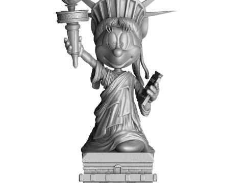 Minnie Mouse 4 options for 3D Printing STL 3D Print Model