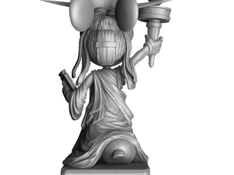 Minnie Mouse 4 options for 3D Printing STL 3D Print Model