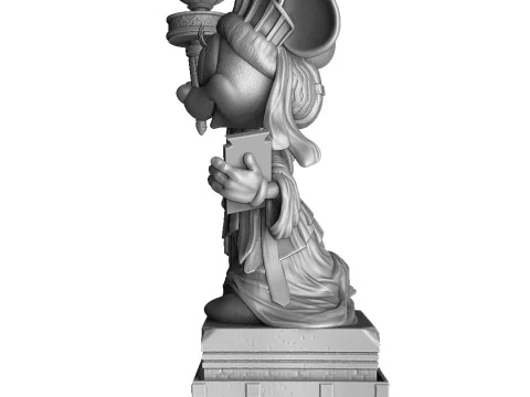 Minnie Mouse 4 options for 3D Printing STL 3D Print Model