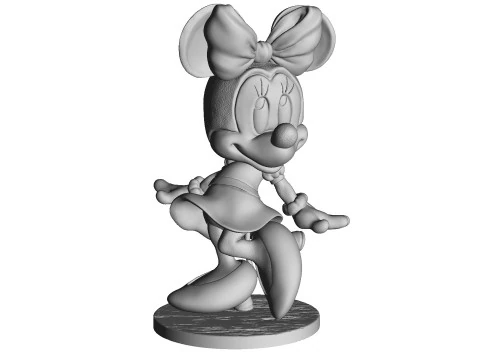 Minnie Mouse 4 options for 3D Printing STL 3D Print Model