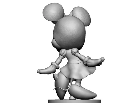 Minnie Mouse 4 options for 3D Printing STL 3D Print Model