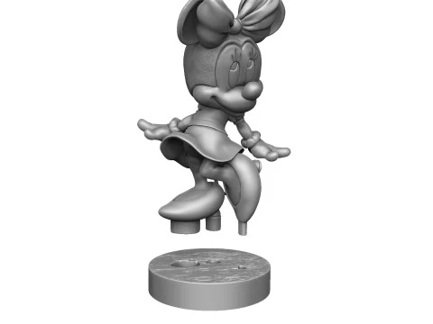 Minnie Mouse 4 options for 3D Printing STL 3D Print Model
