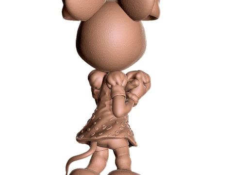 Minnie Mouse 4 options for 3D Printing STL 3D Print Model