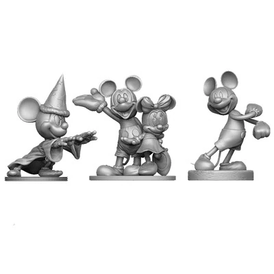 Mickey Mouse 4 options for 3D Printing STL 3D Print Model .c4d .max .obj .3ds .fbx .stl .blend 