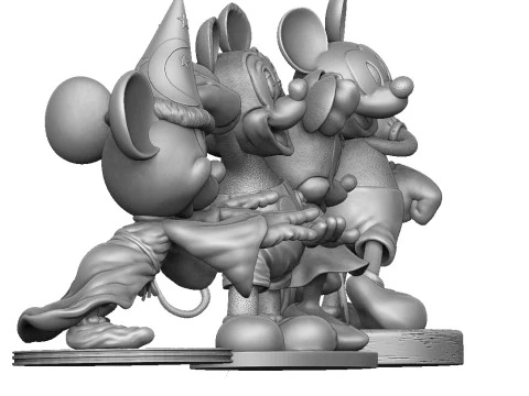 Mickey Mouse 4 options for 3D Printing STL 3D Print Model