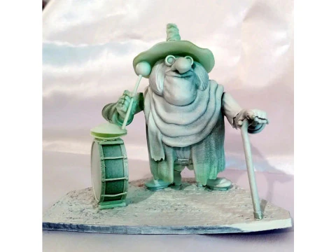 Blind Pew with a dog for 3D printing STL 3D Print Model