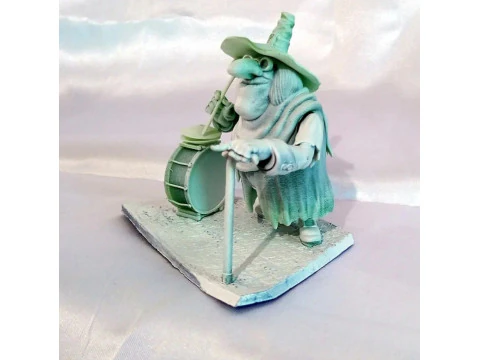 Blind Pew with a dog for 3D printing STL 3D Print Model