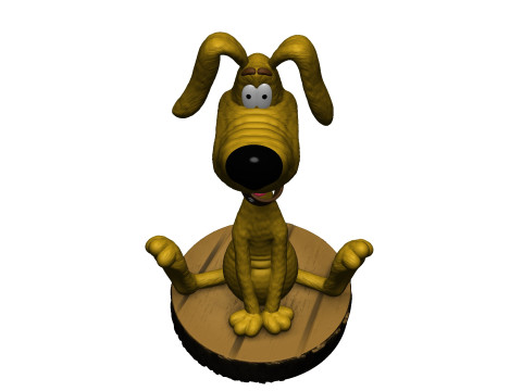 Blind Pew with a dog for 3D printing STL Modello di stampa 3D