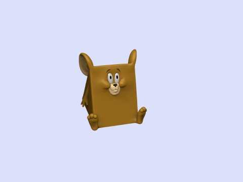 Triangle mouse JERRY for 3D printing STL 3D Print Model