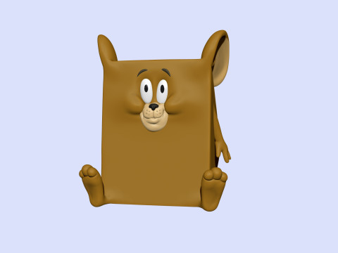 Triangle mouse JERRY for 3D printing STL 3D Print Model