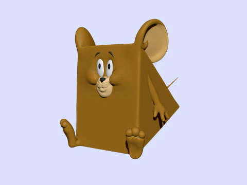 Triangle mouse JERRY for 3D printing STL 3D Print Model
