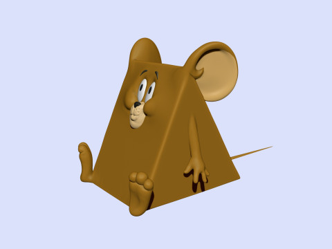 Triangle mouse JERRY for 3D printing STL 3D Print Model