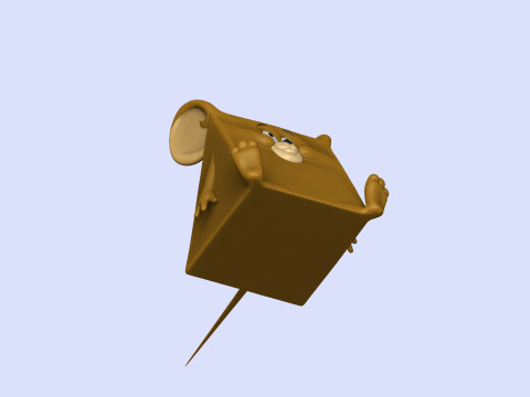 Triangle mouse JERRY for 3D printing STL 3D Print Model